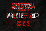 Synisteria - Horror Display Font, a Serif Font by Gassstype (Thumbnail 3 of 8)