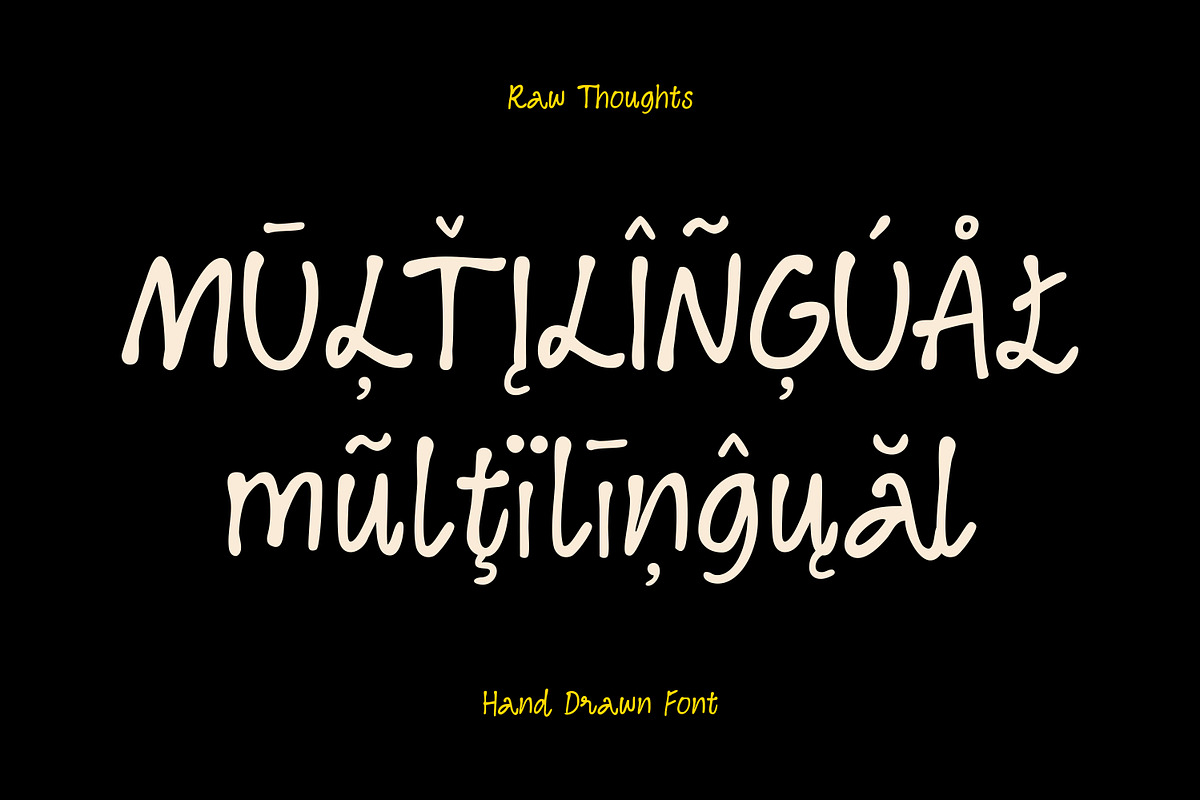 Raw Thoughts - Handwritten Font, a Handwritten Font by Artflorara (Photo 9 of 11)
