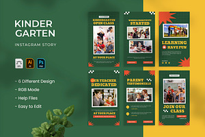 Kindergarten School - Instagram Stor, a Print Template by VUNIRA
