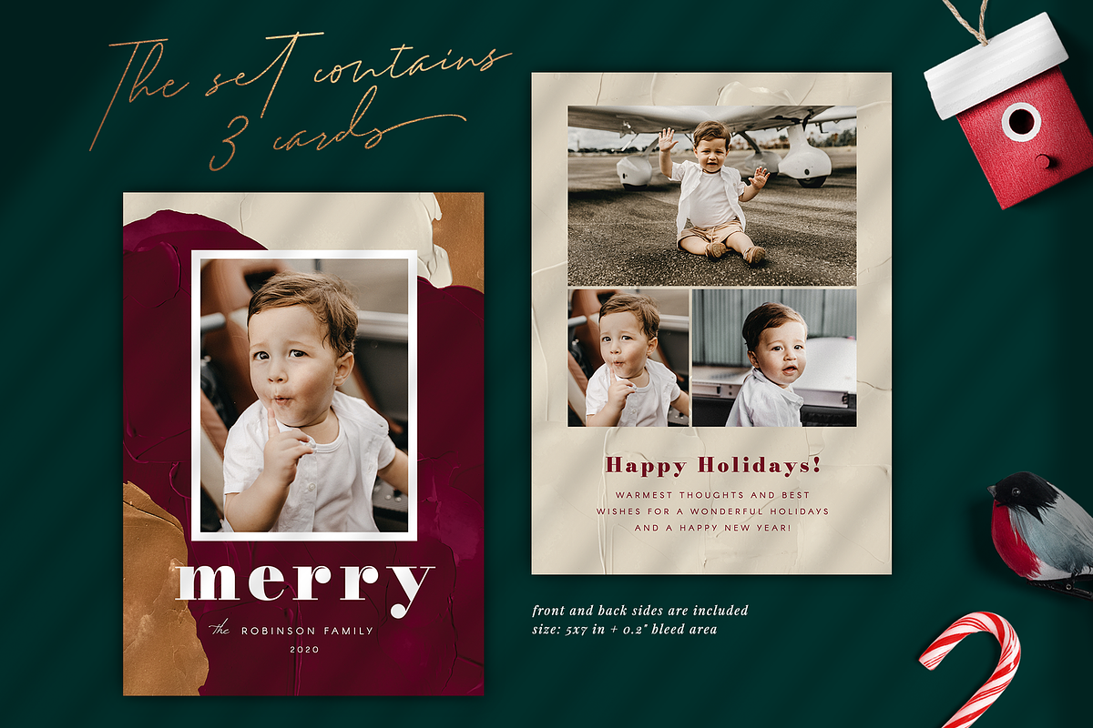 Holiday photo cards, a Card Template by Helen Halik art (Photo 2 of 5)