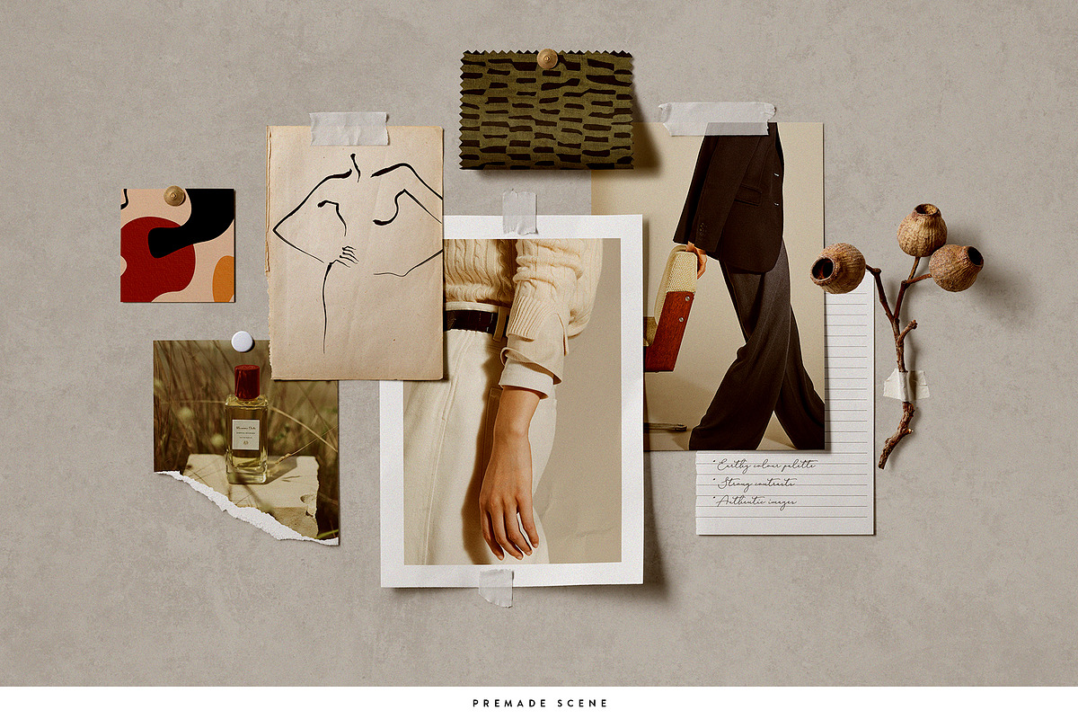 Wall Moodboard Scene Creator, a Product Mockup by Ruby&Heart Collective (Photo 5 of 18)