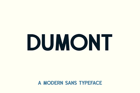 Dumont Typeface preview 6