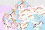 Princess and Unicorns Paper Pack, a Pattern Graphic by Frou Fou Craft (Thumbnail 4 of 4)