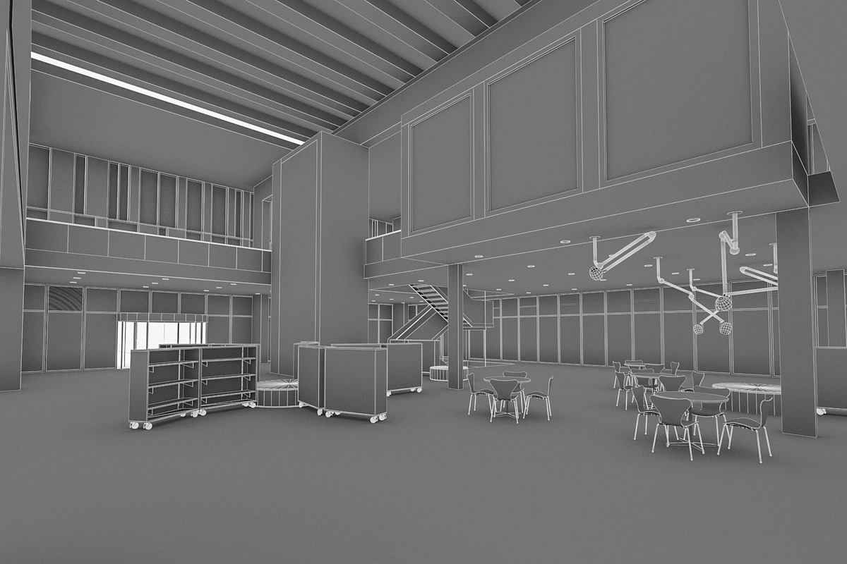 Cultural Center Building, an Architecture 3D Model by 3DNUTS (Photo 8 of 19)