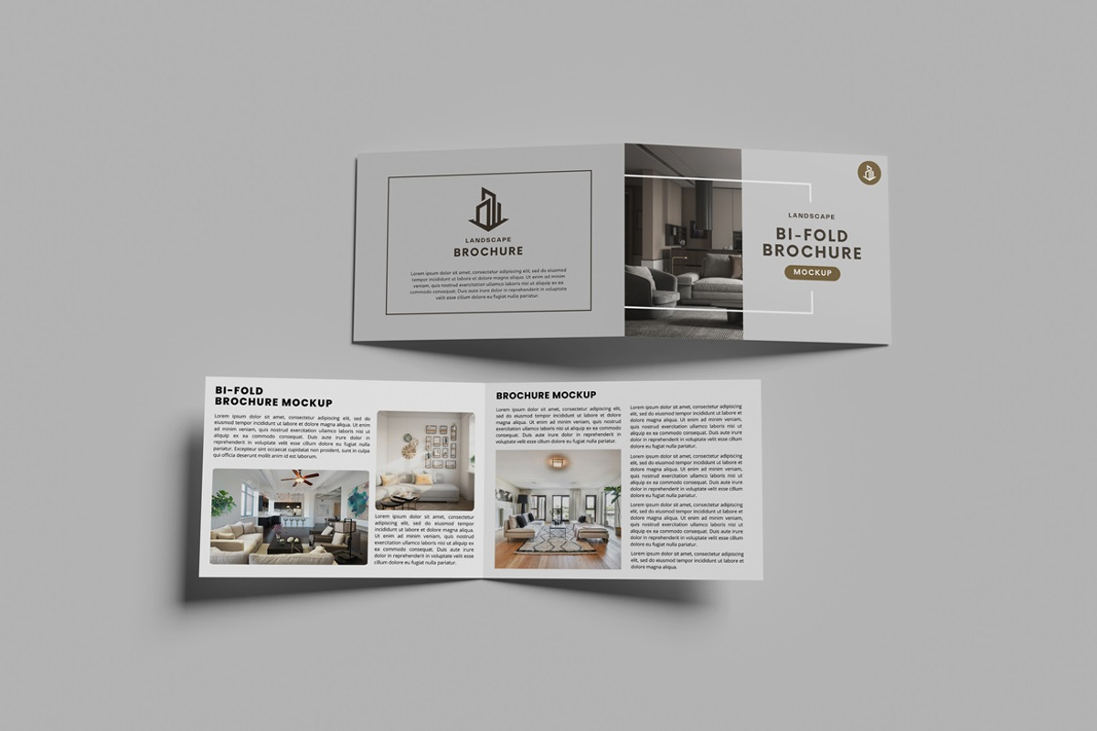 A4 Bi-Fold Brochure Landscape Mockup, an Advertising Mockup by GraphicWindow (Photo 7 of 7)