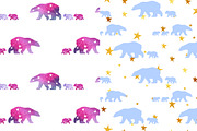 northern constellation bears, a Pattern Graphic by Vavavka (Thumbnail 3 of 9)