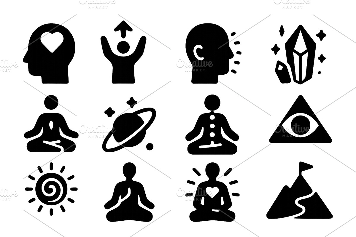 Symbols of spirituality and personal, an Illustration by ZinetroN