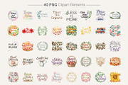 Floral Growth Quote Sublimation PNG, an Illustration by Artnoy (Thumbnail 2 of 8)