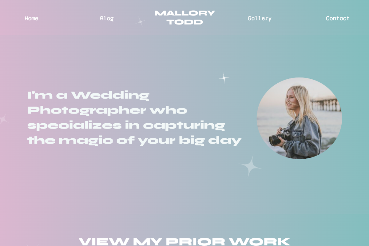 'Gradient Aura' Showit Web Template, a Landing Page Template by maddiedigitalco. (Photo 3 of 5)