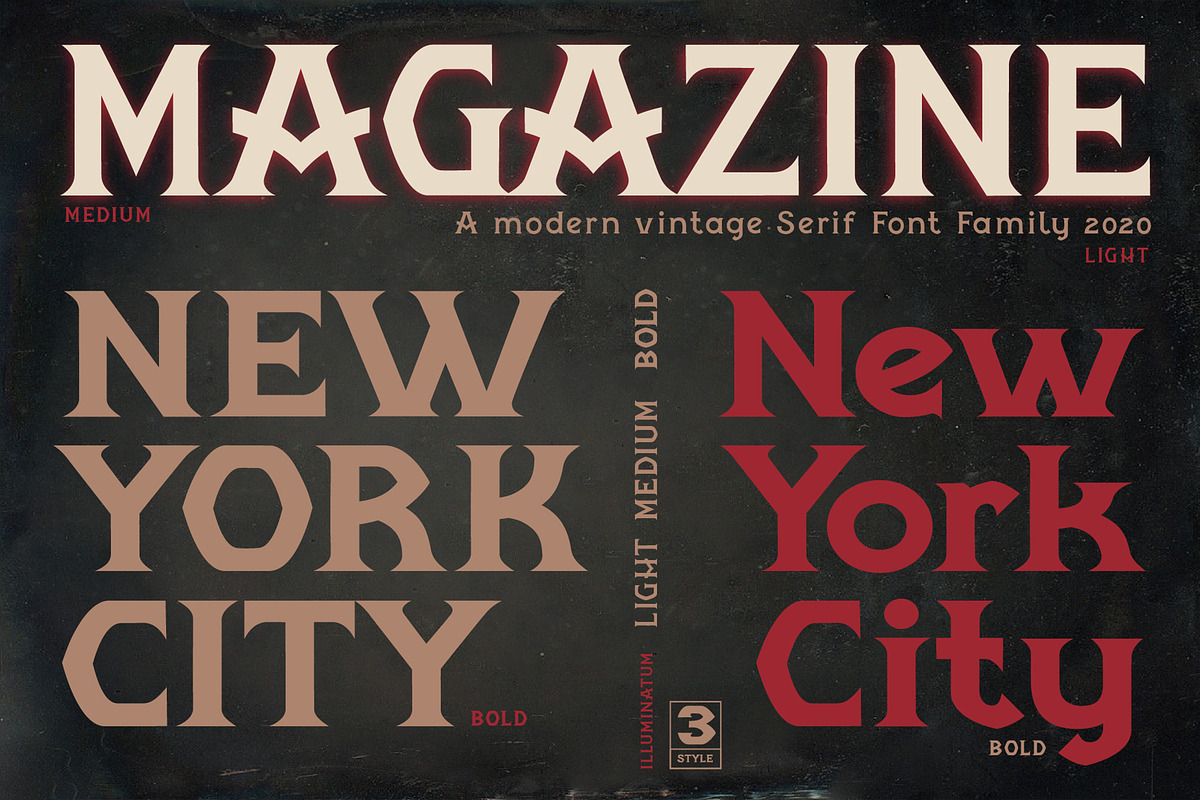 illuminatum - serif font family, a Serif Font by Artistic & Unique (Photo 10 of 14)