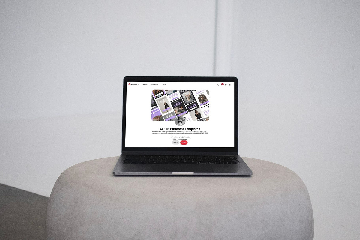 Modern Pinterest Templates for Canva, a Social Media Template by Blush Created (Photo 6 of 8)