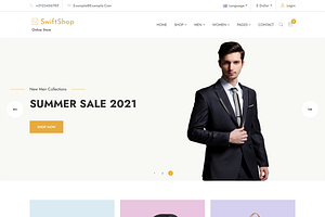 Swiftshop Ecommerce Website Theme