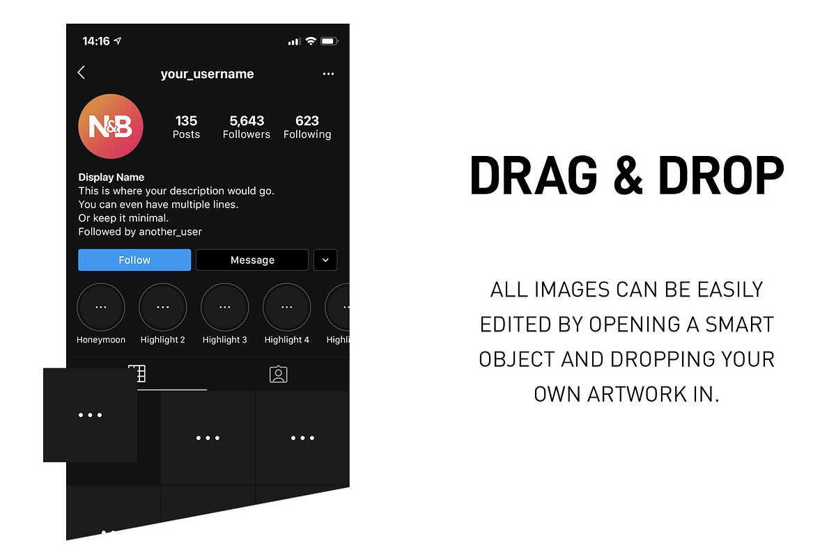 Instagram Template Pack, a Social Media Template by North & Beard Ltd (Photo 2 of 5)