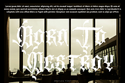 Zenylou Blackletter, a Blackletter Font by madeDeduk (Thumbnail 10 of 10)