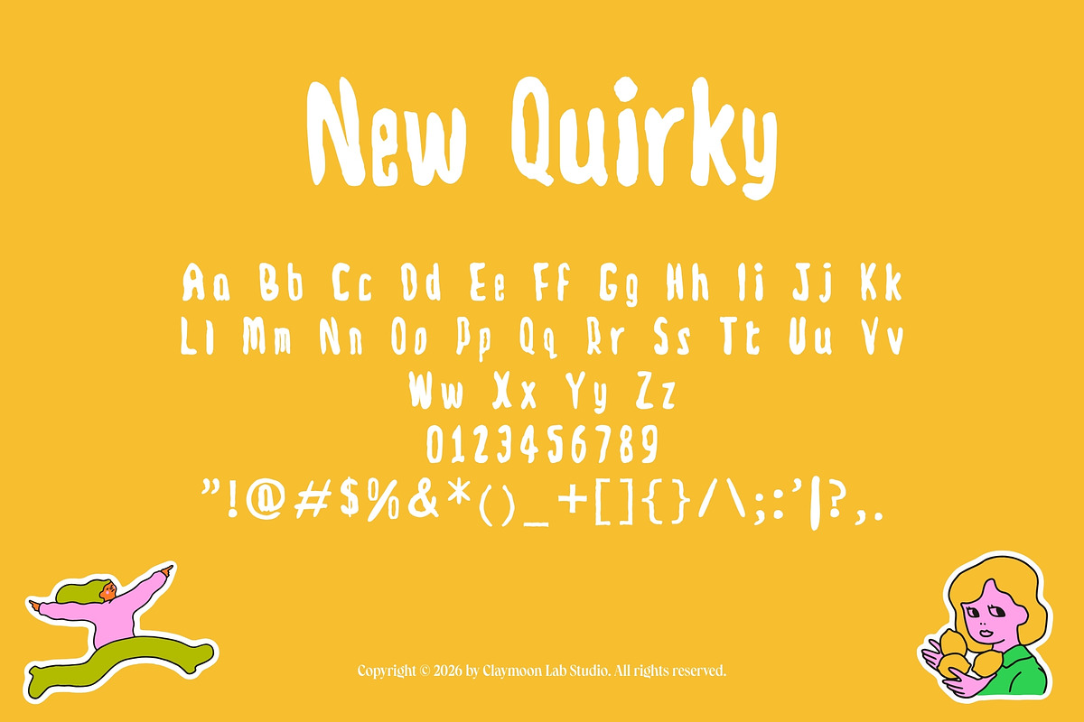 Quirky Daily — Playful Display Font, a Handwritten Font by Claymoon Lab (Photo 10 of 14)