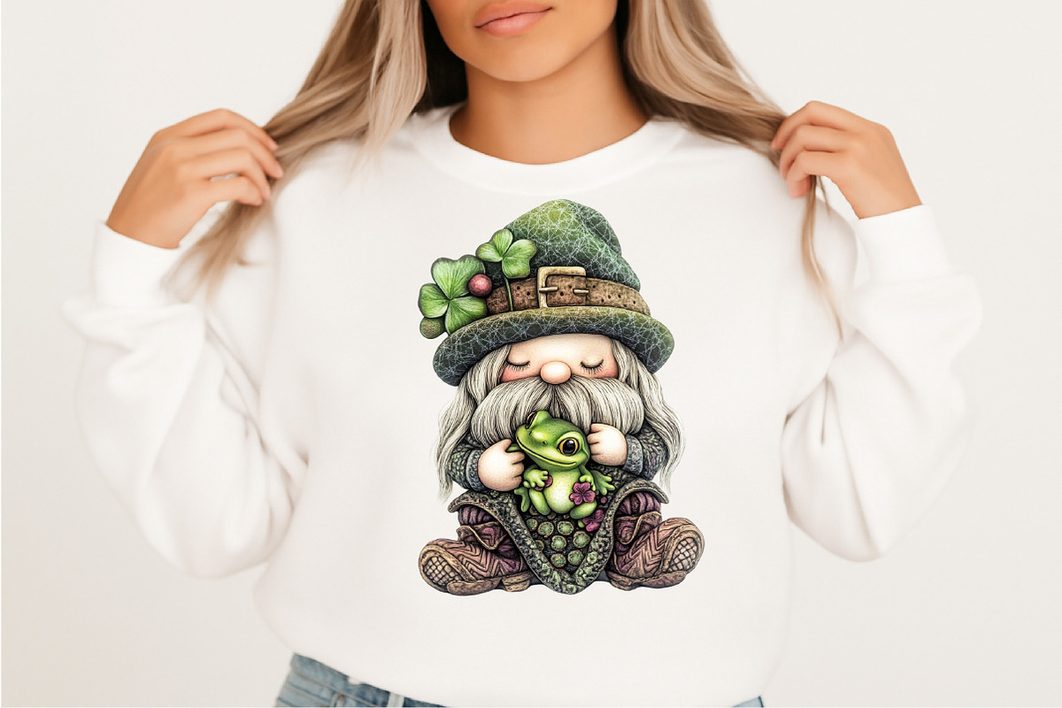 Whimsical St Patrick Gnome Clipart B, an Illustration by SVGArt (Photo 3 of 9)
