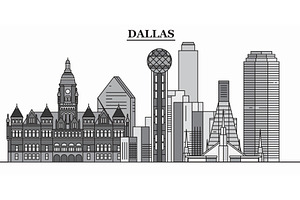 United States, Dallas City city, a Work Illustration by urban icon