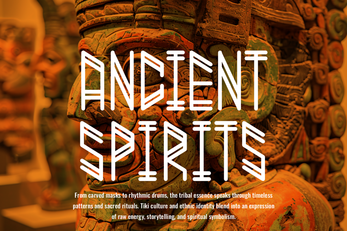 Nomadic Hunter Ethnic Font, a Font by PutraCetol Studio (Photo 3 of 5)