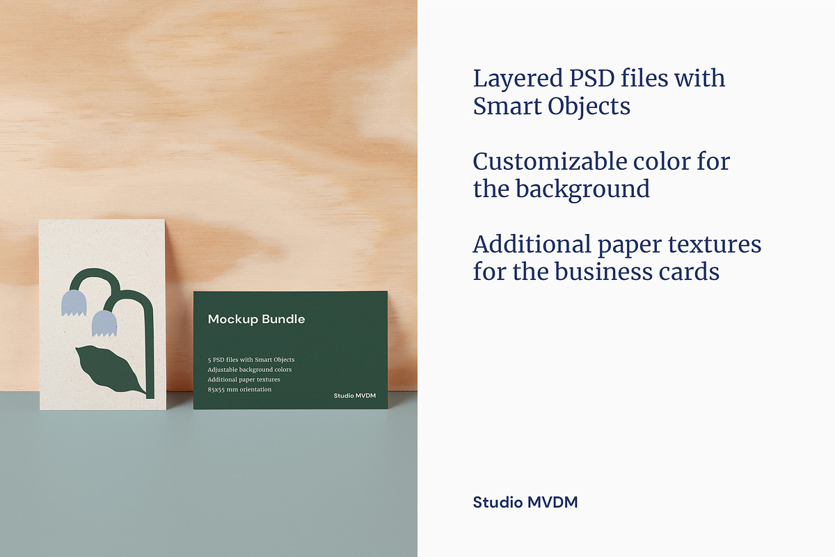 Business Card Mockup Bundle, a Product Mockup by Studio MVDM (Photo 3 of 8)
