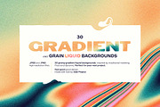 30 Liquid Grainy Gradients, a Background Graphic by Side Project (Thumbnail 1 of 12)