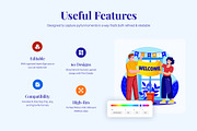 Welcome Illustration Art Set, a Person Illustration by Vectors Market (Thumbnail 2 of 9)