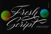 Fresh Script, a Script Font by TRF Fonts (Thumbnail 1 of 7)