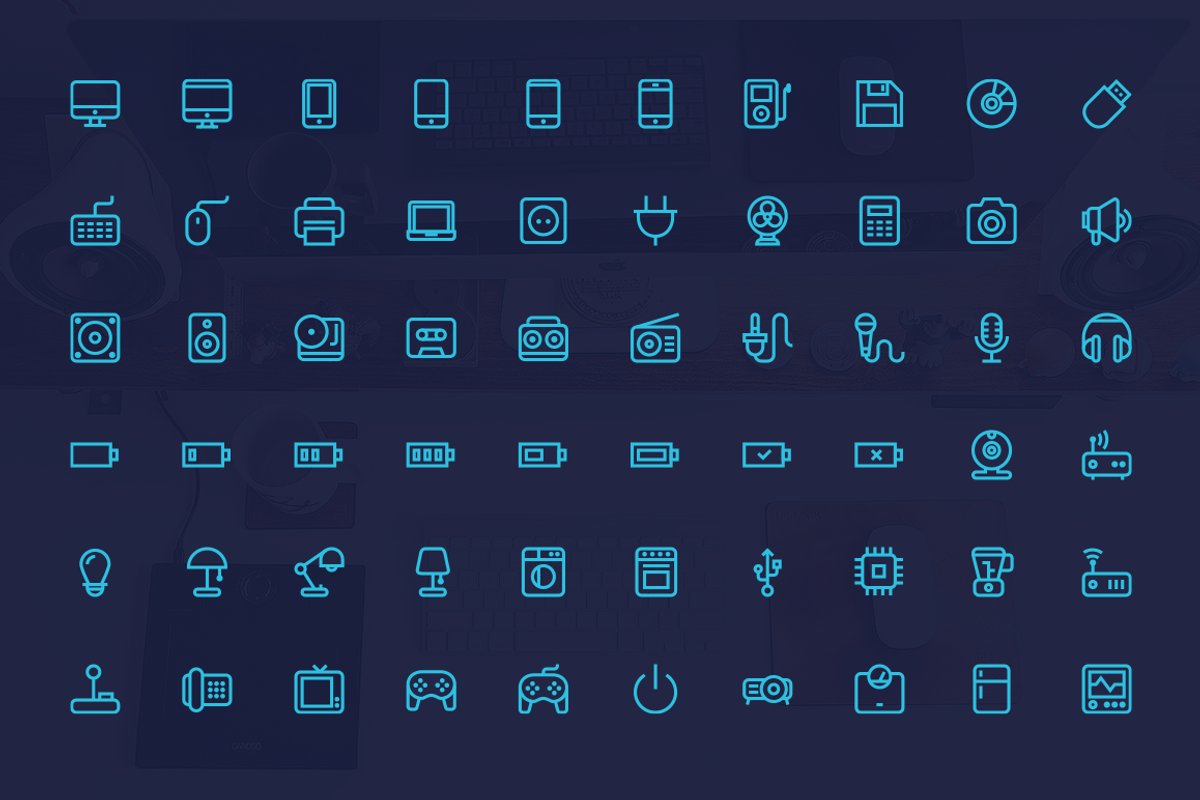 Electronic Devices Icons preview 3