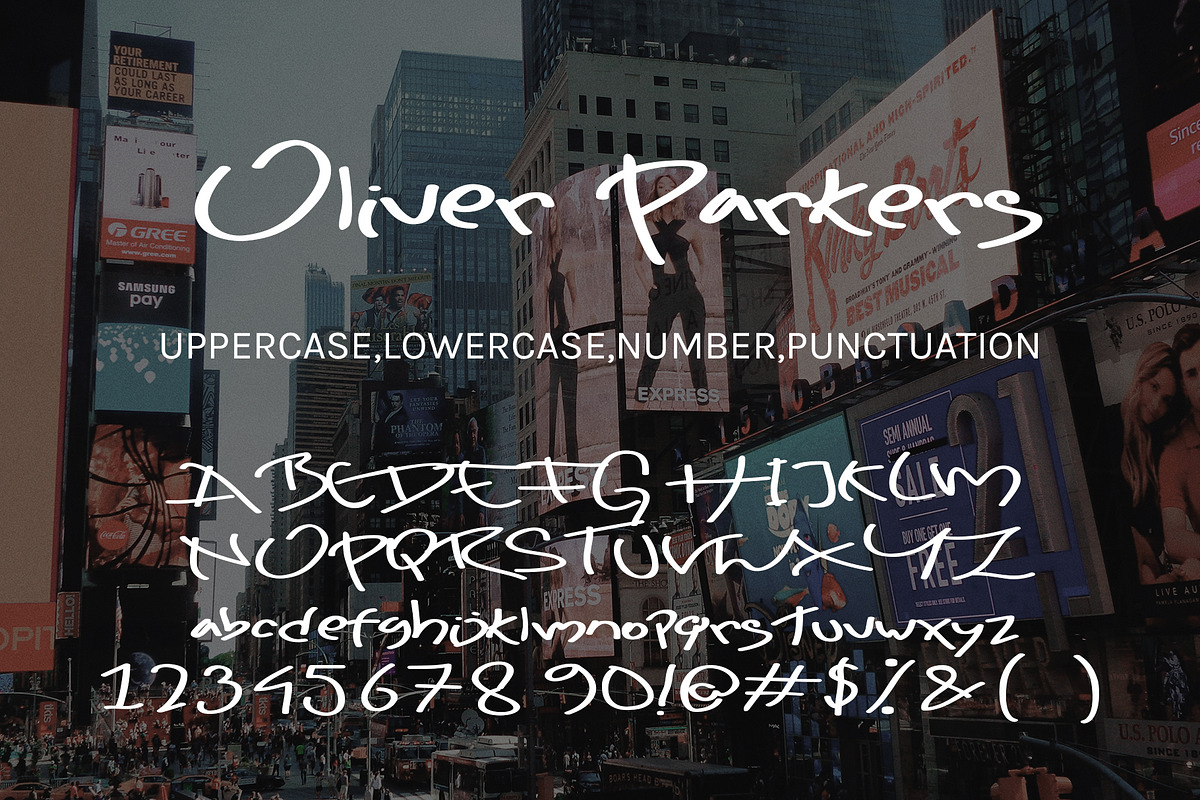 Oliver Parkers, a Handwritten Font by HaKi Studio (Photo 5 of 5)