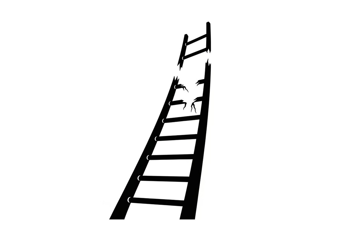 50 Broken Ladder Silhouette Bundle, an Illustration by Designs_River (Photo 36 of 51)