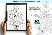 Ultimate Tattoo Procreate Brushes, a Brush Add-On by LaurenceVArtiste (Thumbnail 2 of 7)