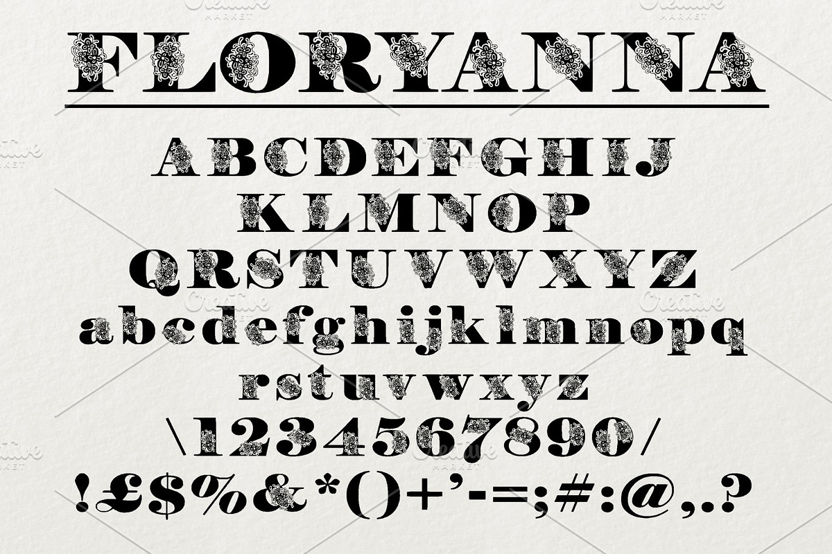 Floryan & FloryAnna Font Duo, a Font by Digital Typeface Studio (Photo 6 of 7)