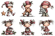 Whimsical Elf Clipart, an Illustration by DreamArtGraphic (Thumbnail 6 of 6)