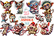 Crazy Funny Animals, an Animal Illustration by DreamCafeArt (Thumbnail 1 of 6)