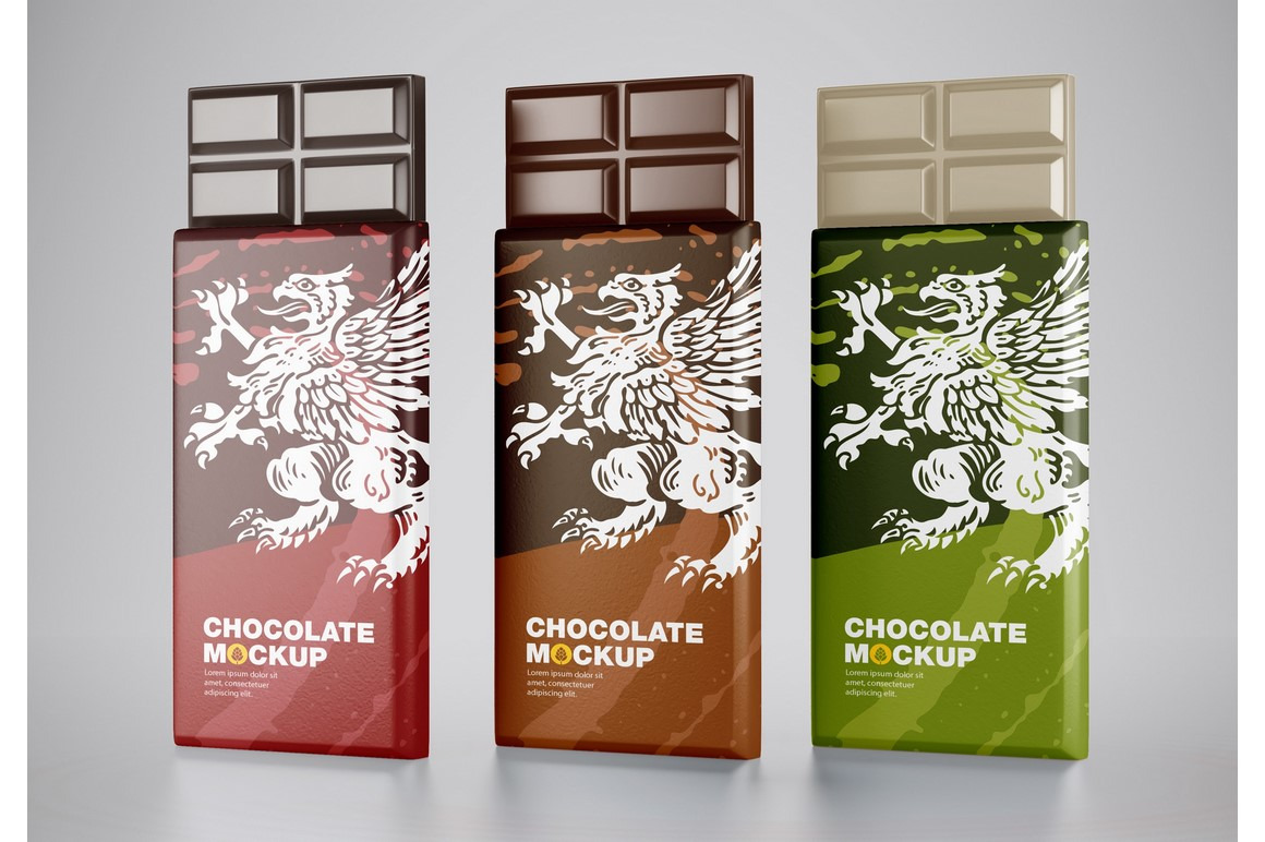 Chocolate Bars Packaging Mockup by Onevectorstock  Creative Market