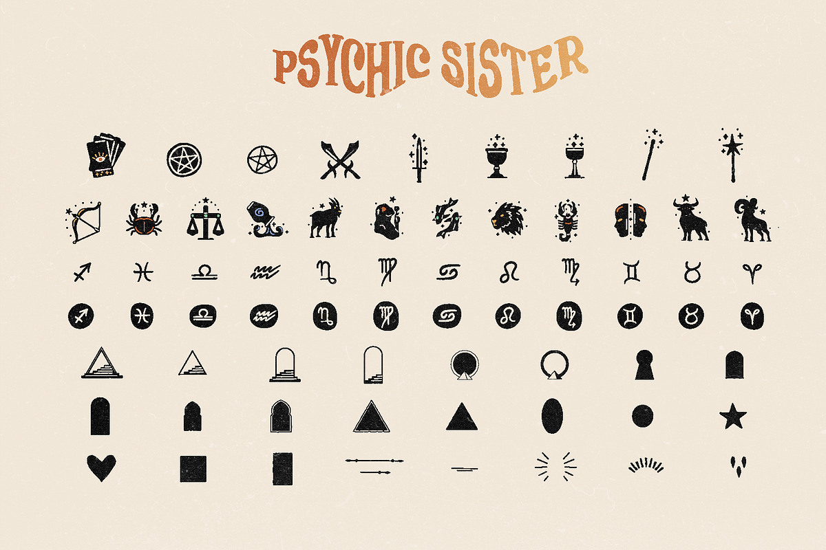 Psychic Sister Mystic Logo Brand Kit, a Branding & Logo Template by Dynamo Ultima (Photo 15 of 21)
