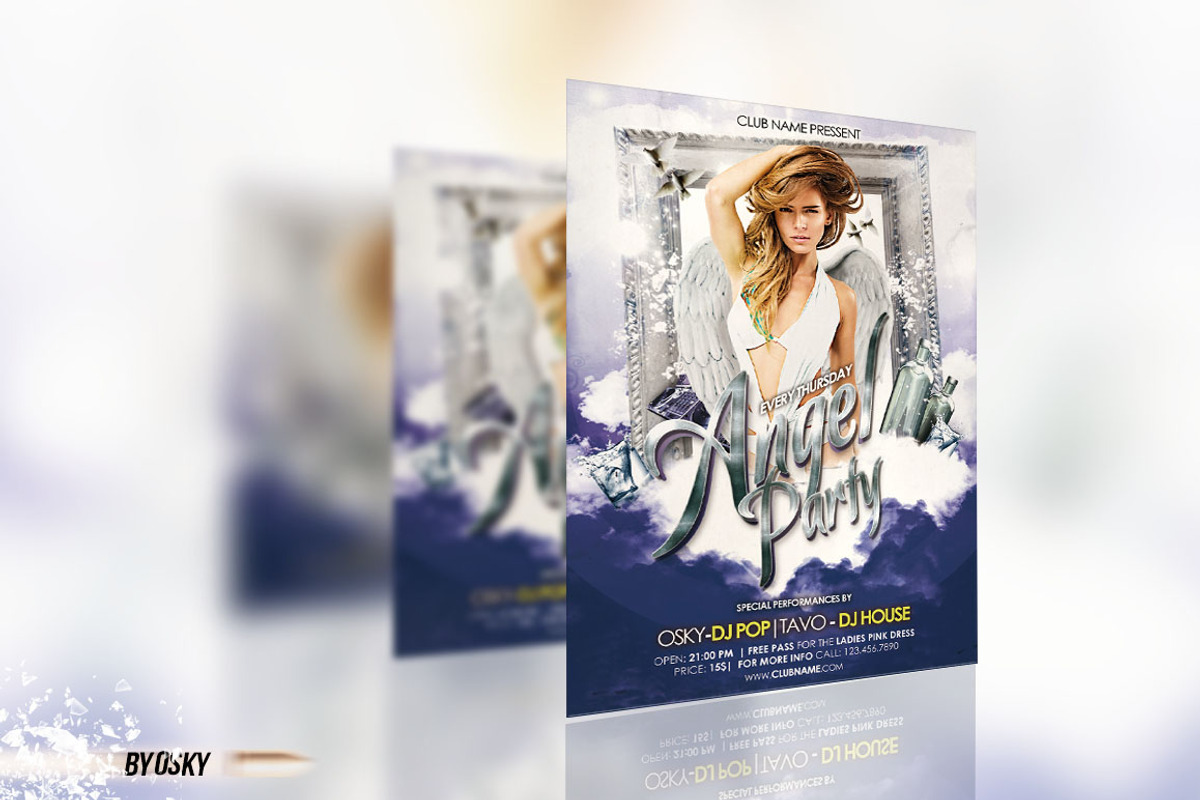 Angel Party IV, a Flyer Template by Osky (Photo 3 of 4)