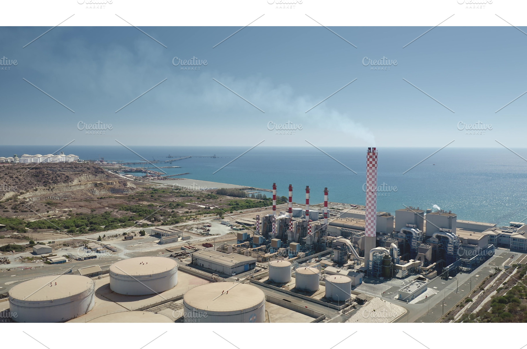 Cyprus: Vasilikos Power Station, an Industrial Photo by Goinyk