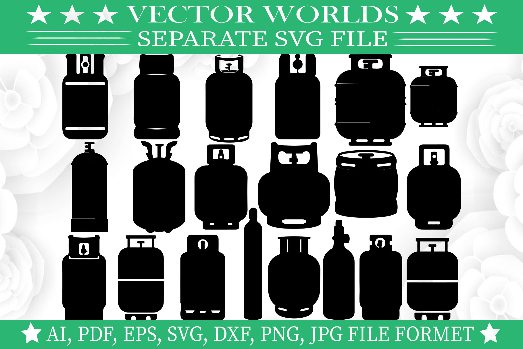 Propane Gas Cylinder SVG, Gas SVG, an Object Graphic by VectorWorlds