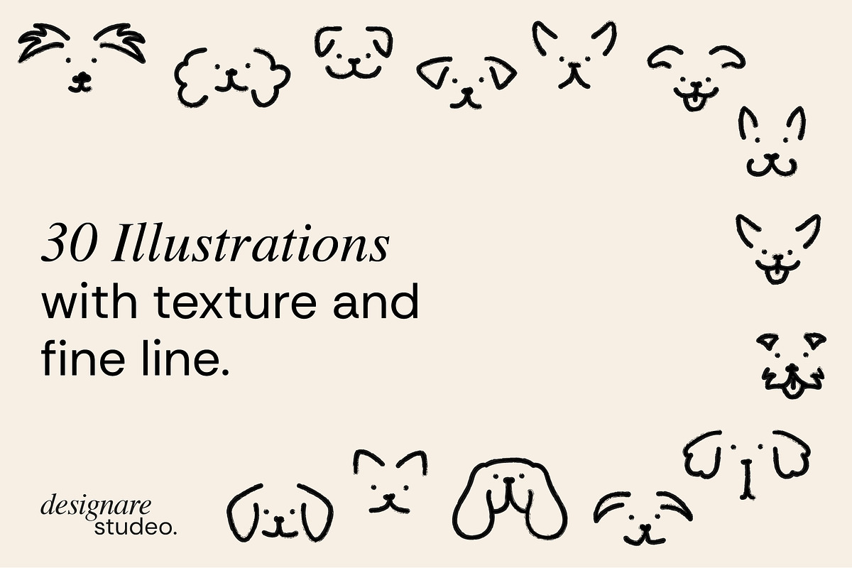 Doggys Hand Drawn Illustrations, a Decorative Illustration by ginni illustrations (Photo 2 of 5)