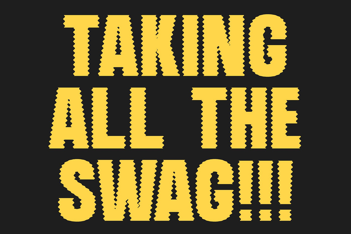 Arnel Distort, a Sans Serif Font by Craft Supply Co. (Photo 4 of 8)