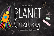 Planet Chalky Handwritten Chalk Font, a Font by Allouse Studio (Thumbnail 1 of 10)