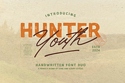 Hunter Youth - Vintage Font Duo, a Sans Serif Font by DzikrulAulia (Thumbnail 1 of 10)