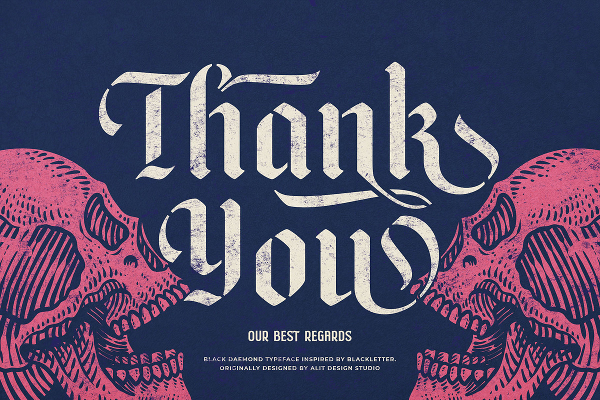 Black Deamond Typeface, a Blackletter Font by alit design (Photo 17 of 17)