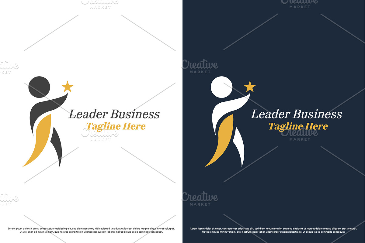 Leader Star Success Logo Template, a Branding & Logo Template by Morvana Crew (Photo 1 of 2)