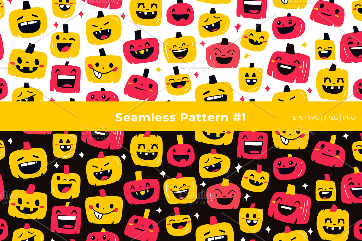 Happy Halloween Stickers Collection, a Seasonal Illustration by VasilkovS (Photo 4 of 9)