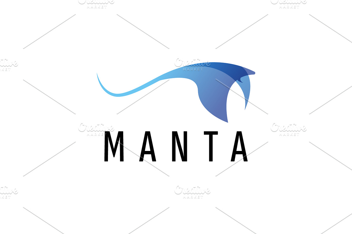 Manta logo vector icon illustration, a Branding & Logo Template by Dyn Studio