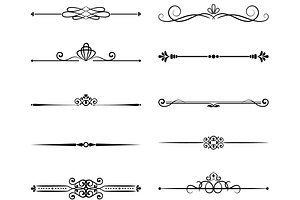 Floral vintage page dividers, a Templates & Theme by Microvector