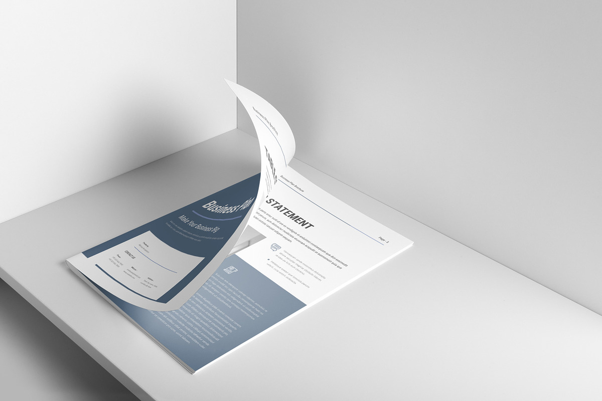 Business Plan Template, a Brochure Template by DesignCrest (Photo 4 of 13)