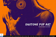 Duotone PoP Art Photoshop Actions, an Action Add-On by Vatdesign (Thumbnail 1 of 3)