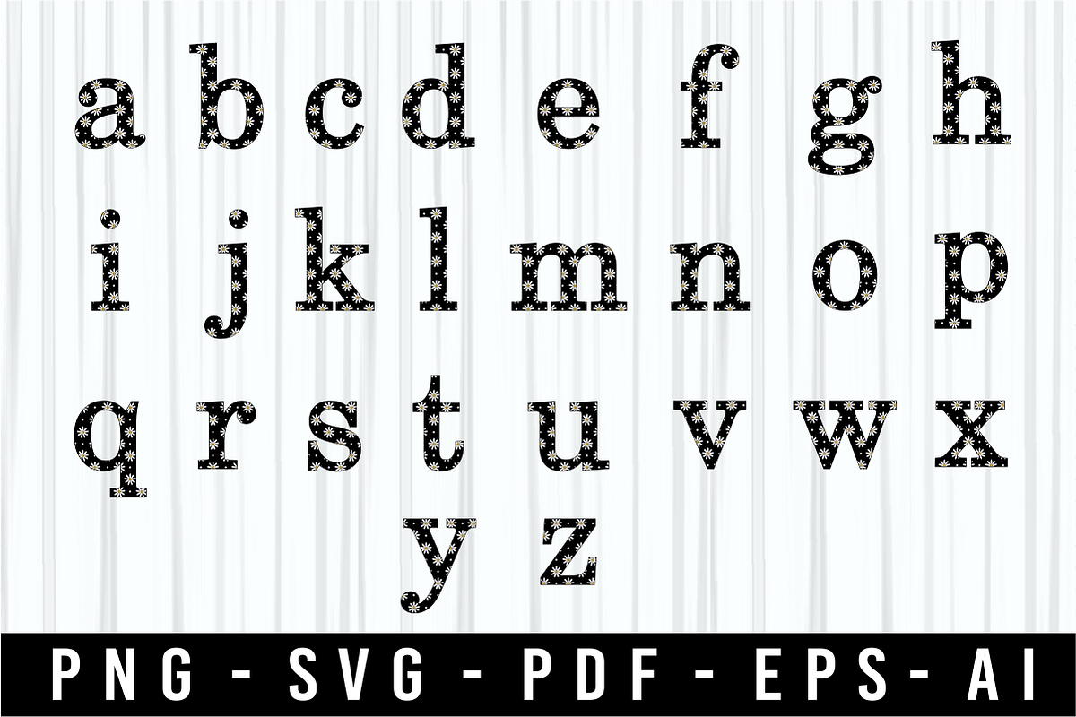 Floral Alphabet, Floral Font SVG, an Object Graphic by D2PUTRI (Photo 4 of 31)